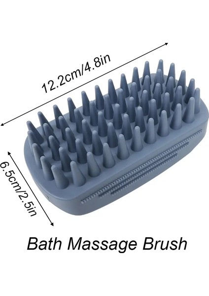 Pet Banyo Fırçası Kauçuk Külotu Kuluş Fırçası Pet Köpek Kedi Tımarlama Temizleme Köpek Kedi Temizleme Tımar Mağaraları: Banyo Masaj Fırçası (Yurt Dışından)