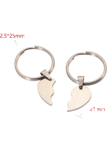 10 Çift Çok Kırık Kalp Kolye Anahtar Zincirleri Kadınlar Için Çift Sokak Tarzı Moda Takı Çanta Kolye Hediye (Yurt Dışından)