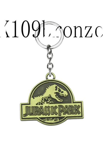Juric Park Dinozor Anahtarlık Juric Dünya Kolye Metal Anahtarlıklar Holde Kadınlar Erkekler Için Chaveiro RENK:K109-BRONZ (Yurt Dışından)