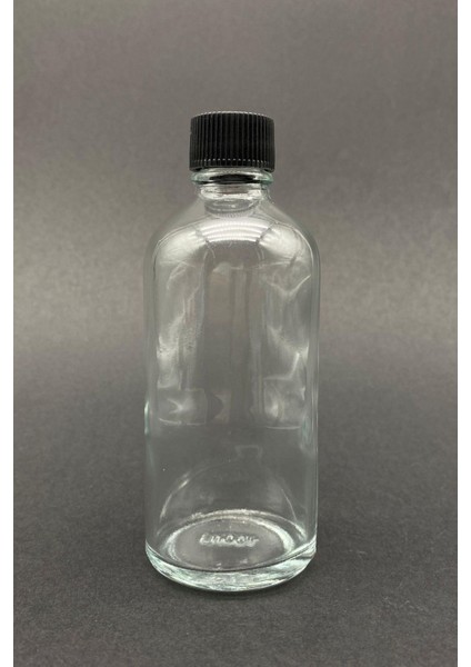 6 Adet Şeffaf Cam Shot Şişesi Sızdırmaz Siyah Plastik Kapaklı Kolonya Koku Süs Çok Amaçlı Şişe 100ML indirimleri
