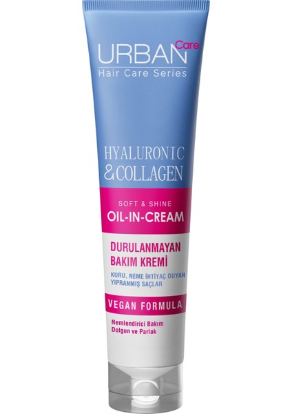 Hyaluronik Asit& Kuru ve Cansız Saçlara Özel Durulanmayan Bakım Kremi-Vegan-150 ML