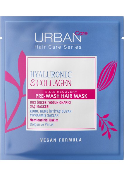 Hyalüronik Asit& Sağlıklı Uzamaya Duş Öncesi Saç Bakım Maskesi-50ML
