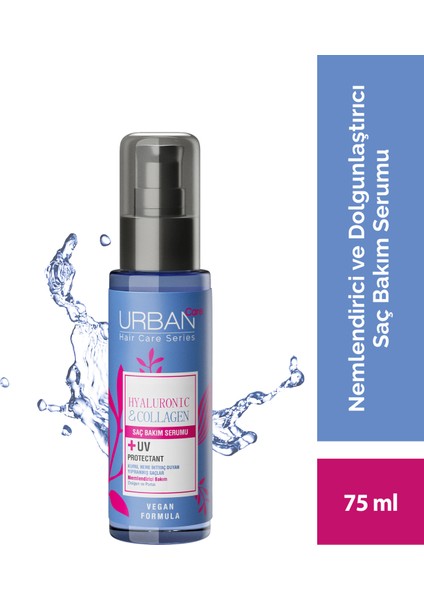 Hyalüronik Asit& Kuru ve Cansız Saçlara Özel Saç Bakım Serumu-75ML-UV Koruma