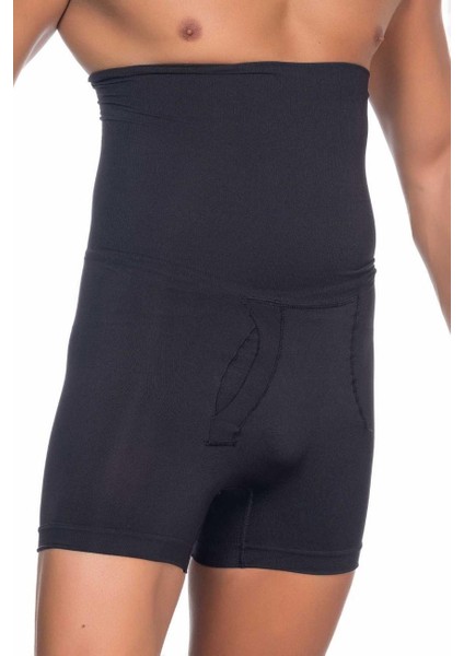 Siyah Mı Emay E1005 Erkek Yüksek Bel Double Boxer Korse modelleri