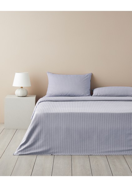 Crystal Ipeksi Twill Tek Kişilik Nevresim Takımı 160x220 cm Mavi