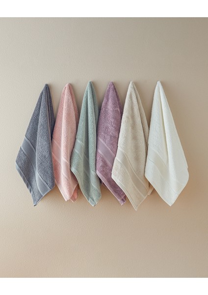 Poffy Soft&Premium Pamuklu Yüz Havlusu 50x80 cm Koyu Gri