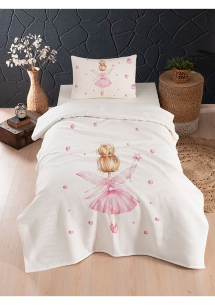 Bebek ve Çocuk Odası Pamuklu Tek Kişilik Waffle Pike ve Yatak Örtüsü Setleri