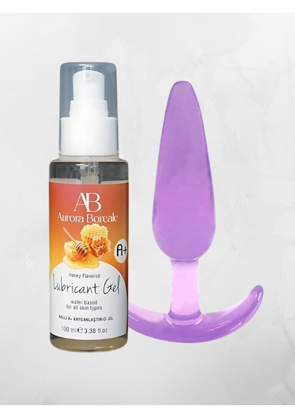 A+ Bal Aromalı Jel 100 ml + Mor Silikon Plug 11 cm Hediyeli