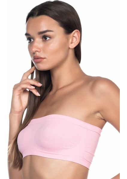 Pembe Mı Emay 4002 Soft Straplez Büstiyer