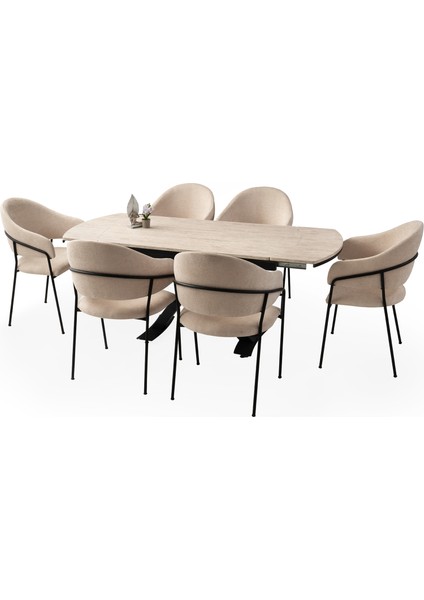 Steel Masa, Kardelen Sandalye, Sidon, 130 x 80 fırsatları