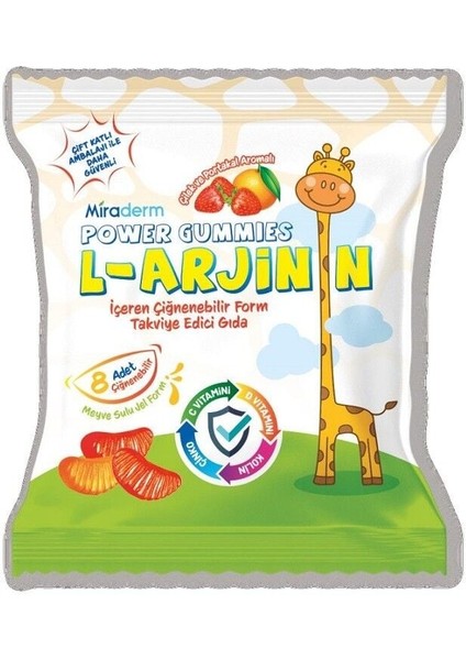 Power Gummies L Arginin 64 Jel