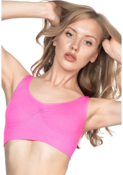 Neon Fuşya Mı Emay 4005 Soft Kalın Askı Büstiyer