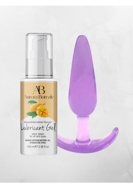 Mango Aromalı Jel 100 ml + Mor Silikon Plug 11 cm Hediyeli
