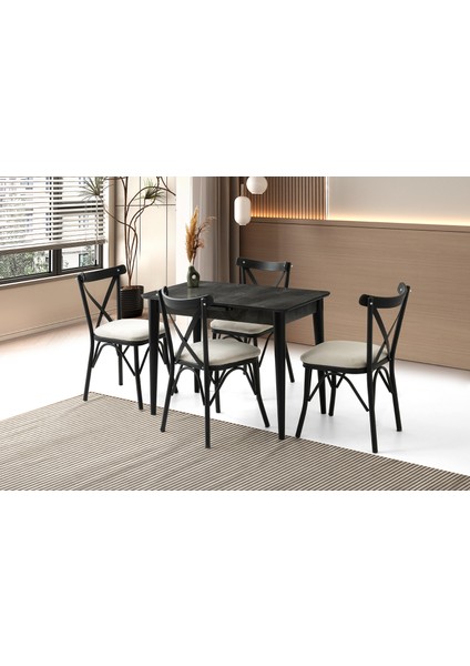 Madrid Hg Masa, Bahar Çapraz Sandalye, Irony, 100X60