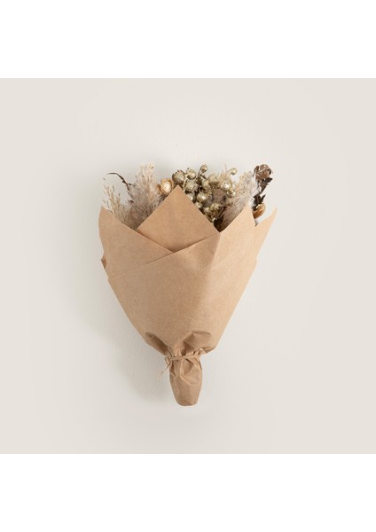 Seira Buket Kuru Çiçek Natural-Altın