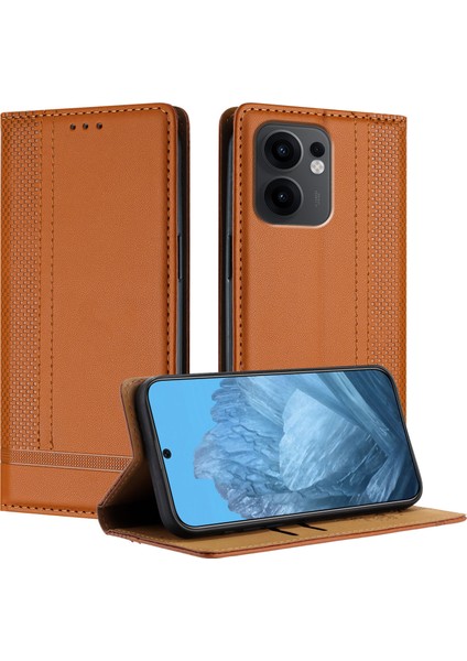 Oppo RENO13 F Kart Yuvalı Deri Standlı Telefon Kapağı (Yurt Dışından)