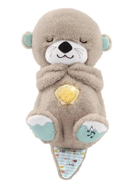 Mkjınmeı Su Samuru Müzikli Işıklı Peluş Oyuncak,pelüş Ayı Çocuklar Için Hediyeler,nefes Alan Su Samuru Oyuncağı,bebek Yatıştırıcı Oyuncaklar (Yurt Dışından)