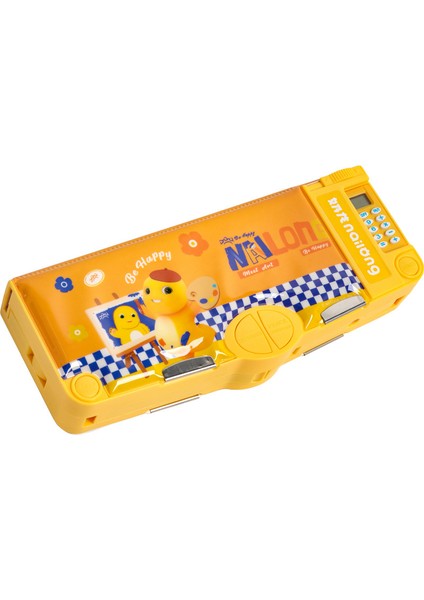 Küçük Süt Ejderha Çok Fonksiyonlu Kırtasiye Kutusu Çok Katmanlı Organ Kalem Kutusu (Yurt Dışından)