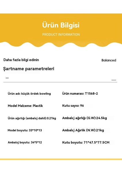Masa Oyunları Entelektüel Çocuk Ördek Yavrusu Fırlatma Topu (Yurt Dışından)