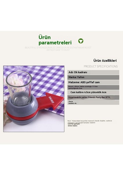 Yaratıcı Eğlence Ok Döner Tabla Sahası Içecek (Yurt Dışından)