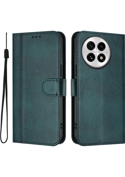 Oneplus 13 Cüzdan Standı Kordonlu Retro Dokulu Deri Telefon Kılıfı (Yurt Dışından)