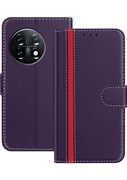 Oneplus 11 5g Telefon Kılıfı Manyetik Tokalı Cüzdan Standı Deri Kapak (Yurt Dışından)