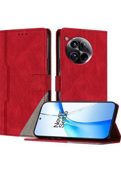 Oneplus 12 5g Deri Kılıf Cüzdan Standı Darbeye Dayanıklı Telefon Kapağı (Yurt Dışından)