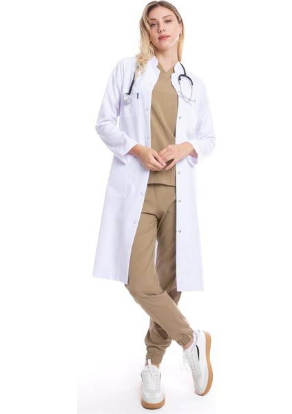 Beyaz Maxi Boy, Hakim Yaka, Doktor Önlüğü fiyatları