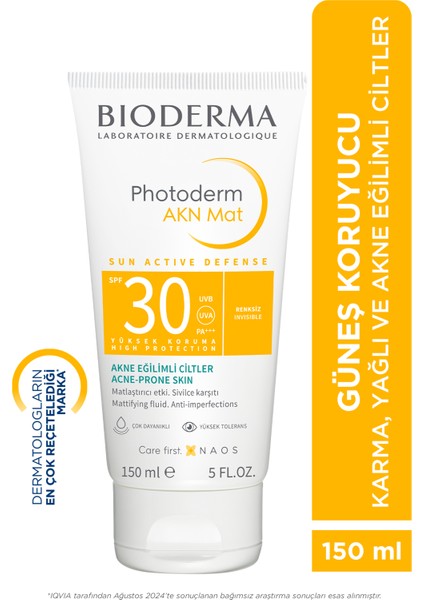 Akn Mat Spf 30 Güneş Koruyucu 150 ml