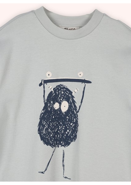 Erkek Çocuk Baskılı Yeşil Pijama Takımı modelleri