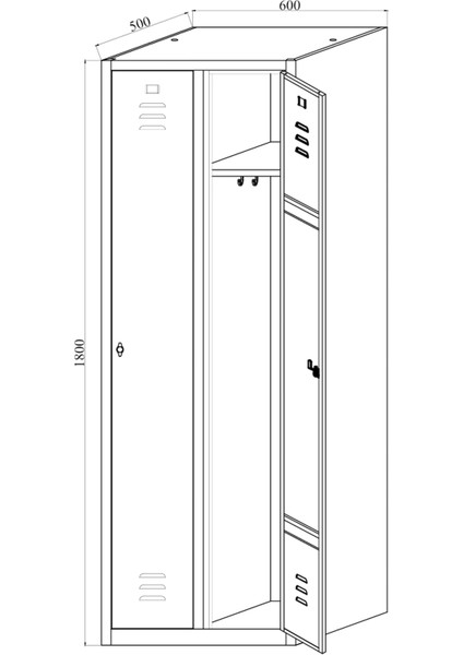 Soyunma Dolabı Metal 2 Kişilik indirimleri