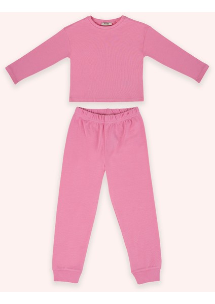 Kız Çocuk Fuşya Pijama Takımı