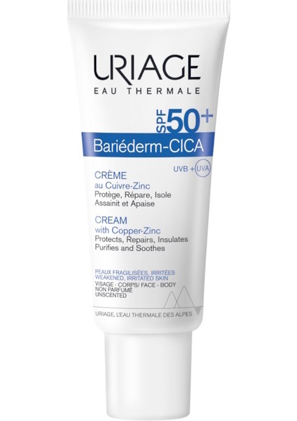 Baridederm Cica SPF50 Onarıcı Bakım Kremi 40 ml