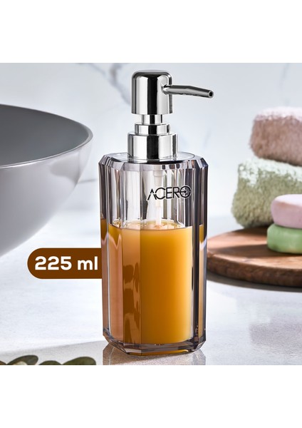 Akrilik Sıvı Sabunluk 225 ml Şeffaf Antrasit 1991