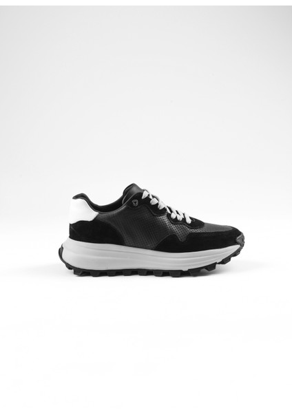 Black Reftor 0061 Deri Günlük Erkek Sneaker Ayakkabı