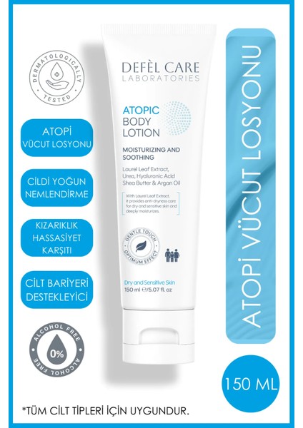 Atopik Ciltler Için Vücut Losyonu Nemlendirici Krem (150 Ml)