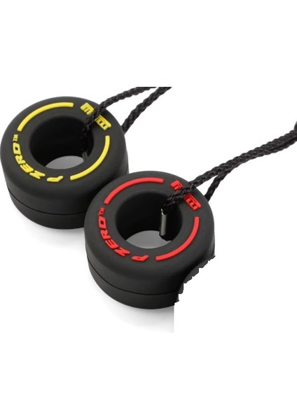 Kauçuk Anahtarlık Formula 1 Pirelli P Zero Lastiği Kauçuk Anahtarlık Sarı/kırmızı 1 Adet Araba Motosiklet Anahtarlık Lastik Anahtarlık