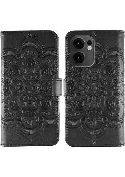 Oppo RENO13 F Pu Deri Cüzdan Telefon Kılıfı (Yurt Dışından)