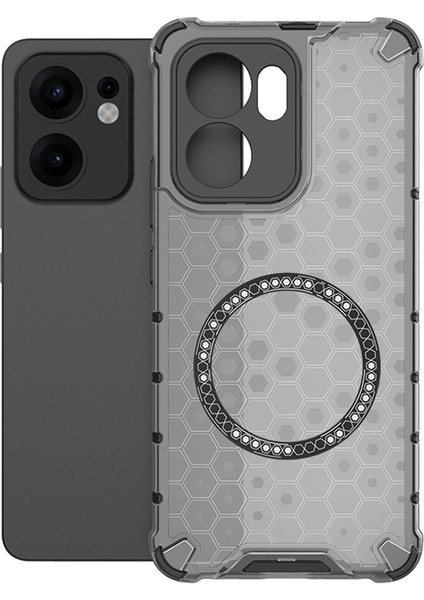 Oppo RENO13 F Petek Tasarımı Tpu + Magsafe ile Uyumlu Pc Telefon Kapağı (Yurt Dışından)
