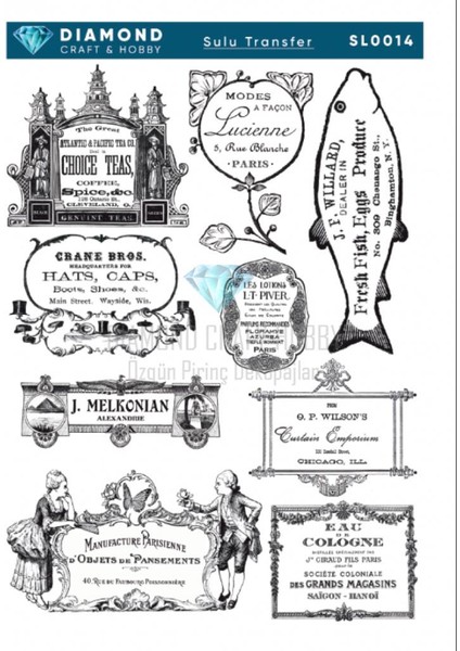 Diamond Craft Sulu Transfer 25X35CM SL014