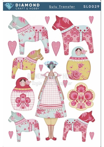 Diamond Craft Sulu Transfer 25X35CM SL029