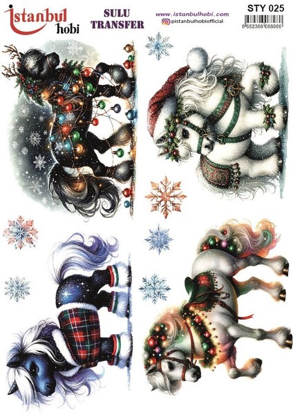 Yılbaşı Sulu Transfer 25X35CM STY025