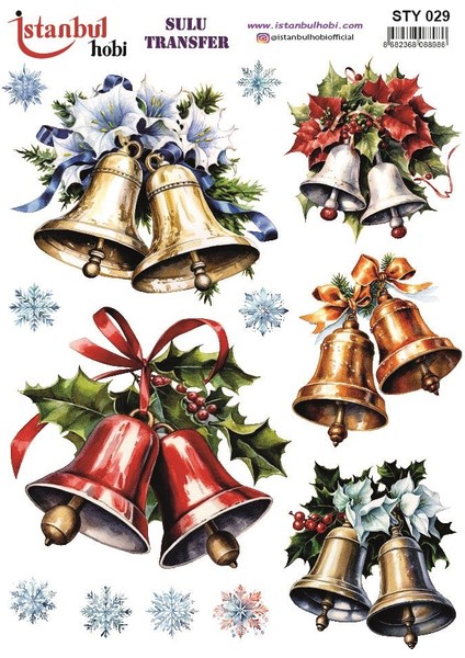 Yılbaşı Sulu Transfer 25X35CM STY029