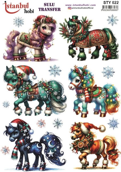 Yılbaşı Sulu Transfer 25X35CM STY022