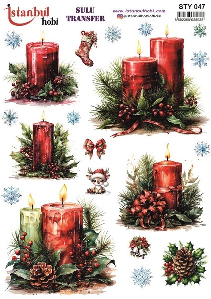 Yılbaşı Sulu Transfer 25X35CM STY047