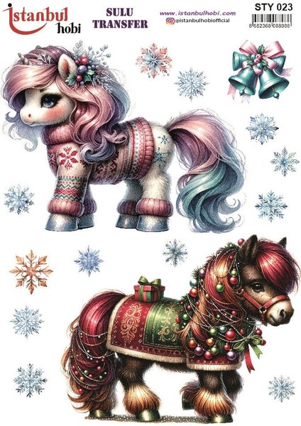 Yılbaşı Sulu Transfer 25X35CM STY023