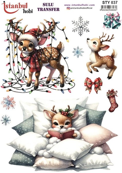 Yılbaşı Sulu Transfer 25X35CM STY037