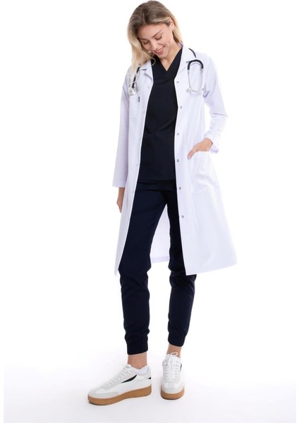 Beyaz Maxi Boy, Klasik Yaka, Doktor Önlüğü fırsatları