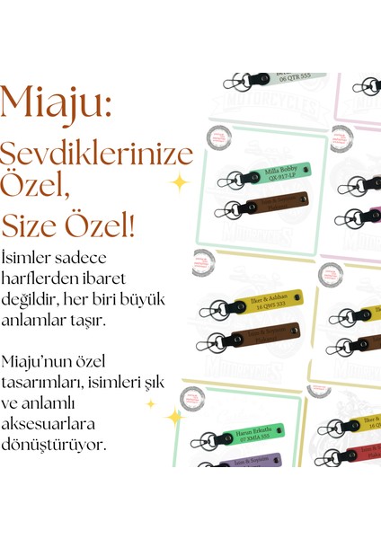 Araba Tutkunlarına Özel, Istenilen Isim ve Plaka Yazılabilen X2LI Anahtarlık, Yavruağzı-Kahve-Ysl fiyatları