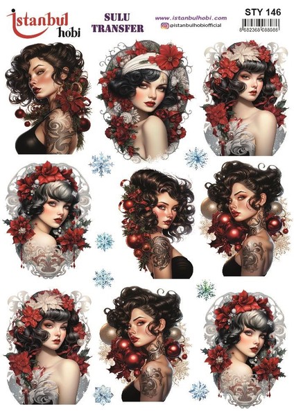 Yılbaşı Sulu Transfer 25X35CM STY146